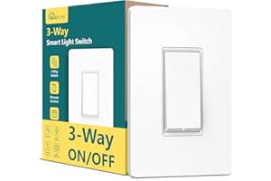 Smart Light Switch, Treatlife 2.4Ghz WiFi Light Switch 3 Way Switch Compatible with Alexa Google Assistant, Remote Control, S
