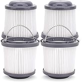 PVF110 Replacement Filters for Black and Decker Handheld Pivot Vacuums PHV1810 PHV1410 PHV1210 BDH2000PL BDH2020FLFH BDH2020 FLBDH1620FLFH, Compare to Part # 90552433-4Pack