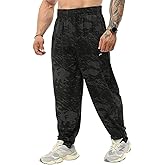 Men's Loose Fit Sweatpants with Pockets, Baggy Gym Pants Four Season Exercise Track Pants