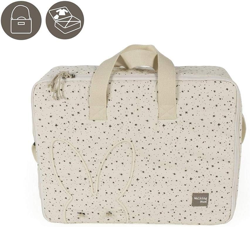 Walking Mum 35848 – Suitcase Stars, Beige Positive