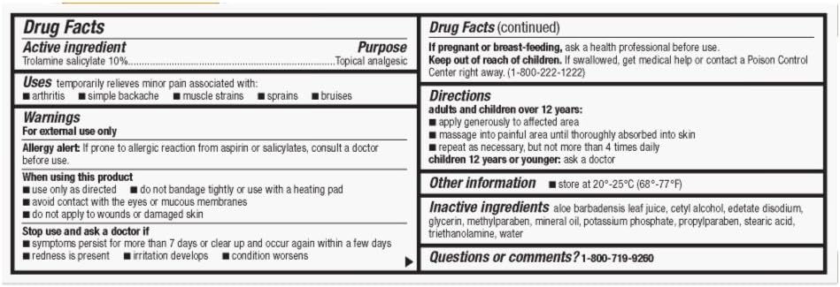 Basic Care Arthricream, Trolamine Salicylate 10%, Analgesic & Arthritis Pain Relief Cream, 3 Ounces: Health & Personal Care