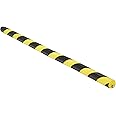 Vestil FEG-A Polyurethane Foam Edge Guard 40 In. Length x 5/16 In. Slot Width Black / Yellow