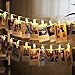 Adecorty Gifts for Teen Girls, 40 LED Photo Clip String Lights with Remote & Timer 8 Modes Battery Powered Twinkle Lights for Teen Girl Bedroom Decor Christmas Wedding Outdoor (14.1ft, Warm White)