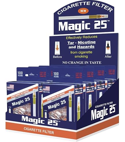 Amazon.com: Magic 25 30 Packs (300pcs) Cigarette Filters by Magic 25 :  Health & Household