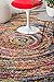 Soft & Plush Swirl Geometric Multi Shag Area Rugs, 5 Feet 3 Inches by 7 Feet 6 Inches (5' 3