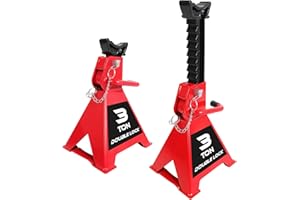 Car Jack Stands, Floor Jack Engine Stand, Car Jack Lift 3 Ton (6,600 LB) Capacity with Self Locking Lifts for Home Garage, Sm