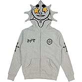 OATSBAS Fun Multi Angle Full Zip Up Hoodie for Men Women y2k Over Face Graphic Hoodies Retro Lazy Style Hoodie