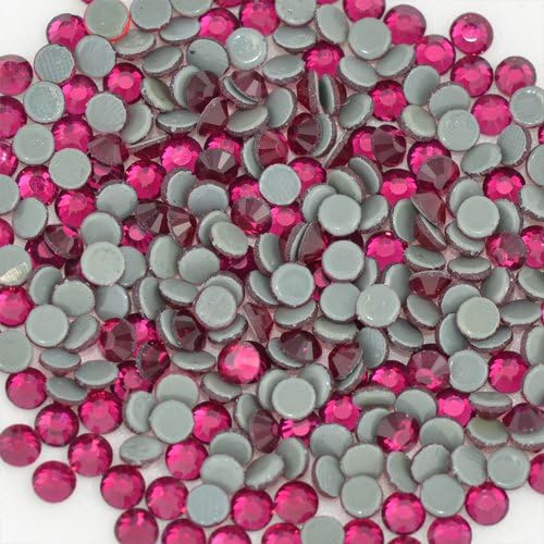 Premium PELLOSA Machine Cut Rhinestone Hot Fix SS-20(4.6mm-4.8mm) Fuchsia 5 Gross