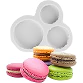 MINFEIDMS 3D Macaron Hamburger Silicone Mold Macaron Fondant Molds | Wedding Birthday Party Cake Decorating Cupcake Topper Candy Chocolate Gum Paste Polymer Clay