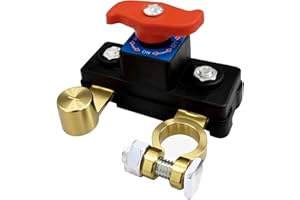 HINGTAI Car Battery Power Cut-Off Switch Breaker, Pure Copper Stable Transmission High Conductivity Disconnect Switch Smart Battery Disconnect for Car Truck Boat Rv Supplies