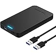 Sabrent Boîtier de disque dur externe sans outil SATA vers USB 3.0 2,5" [optimisé pour SSD, support UASP SATA III] Noir (EC-U