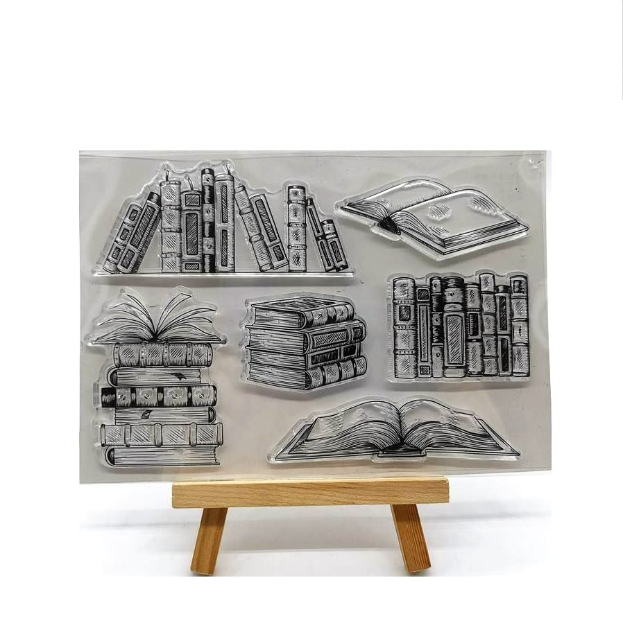 Lily Craft Linda Craft 1pc Book Collection Clear Stamps for Card Making Decoration and DIY Scrapbooking