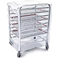 New Star Foodservice 36534 Commercial Sheet Pan Rack Cover, PVC, 10-Tier, 28 x 23 x 33 inch, Clear