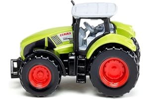 Siku 1030, Claas Axion 950 Tractor, Metal/Plastic, Green, Incl. Trailer Hitch, Wheels with Rubberised Tyres