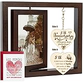 5 Year Anniversary Picture Frame for Boyfriend Girlfriend, Romantic Gifts for Wife Husband.