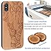 iProductsUS Elephant Wood Phone Case Compatible with iPhone Xs, X (10) and Magnetic Mount, Engraved in USA, Built-in Metal Plate, TPU Protective Shockproof Cover (5.8