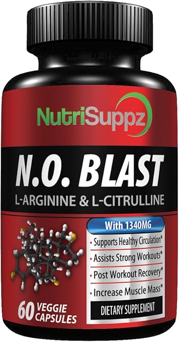 Amazon Com N O Blast Nitric Oxide Supplement L Arginine L
