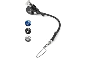 BLUEWING Blue Water Outrigger Halyard Line Lock Pulley Single/Double/Triple/Quad Aluminium Alloy with Stainless Steel Snap Swivel for Offshore Fishing