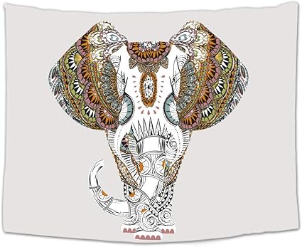 AYCYNI Tapicería India Colgante, Boyo Yoga Elefante Lavandería-Techo