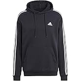 adidas Men's Essentials Fleece 3-Stripes Pullover Hoodie Sweatshirt