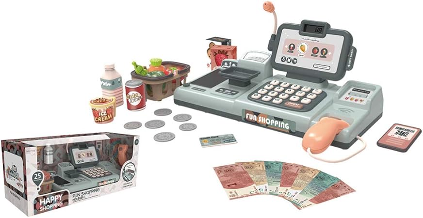 Amazon Hakka 1セットキッズレジショッピングおもちゃふりショッピングスーパーキャッシャー遊ぶおもちゃロールプレイレジおもちゃ コーヒー おもちゃ おもちゃ