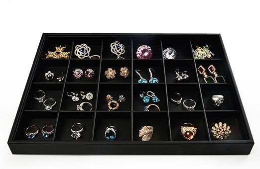 Amazon Com Oirlv Stackable Jewelry Organizer Tray Premium Leather