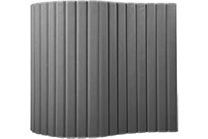 Versare VersiPanel Acoustical Partition Wall - Sound Panel Classroom Office Room Divider, Flexible Arrangement, Easy Roll-up Storage (Gray, 8'Wide x 6'6"Tall)