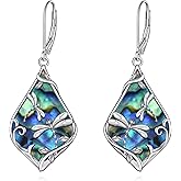 925 Sterling Silver Owl/Bee/Dragonfly/Flamingo/Butterfly/Dragon/Bat/Hummingbird/Fox/Penguin/Ladybug/Mermaid/Cat Earrings Dangle Drop Animal Earrings Jewelry Gifts for Women