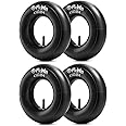 4 PCS 4.10/3.50-4 Replacement Inner Tubes with TR13 straight Valve Stem Compatible with Wheelbarrows, Mowers, Hand Trucks and More 4.10-4, 3.50-4 Tire Tubes