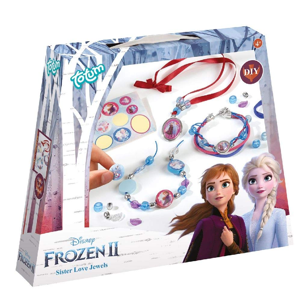 Disney Frozen II Sisters Jewellery Craft Kit: Make Your own Princess Bracelets with Beautiful Beads, Charms and Stickers by Anna and Elsa