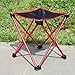 Mini Outdoor Portable Folding Stool for Backpacker Camping, Ultra Strong Aluminum Alloy, Small Chair With Carry-bag for Kids,Adults Fishing,BBQ,Hiking,Travel(A Red)thumb 4