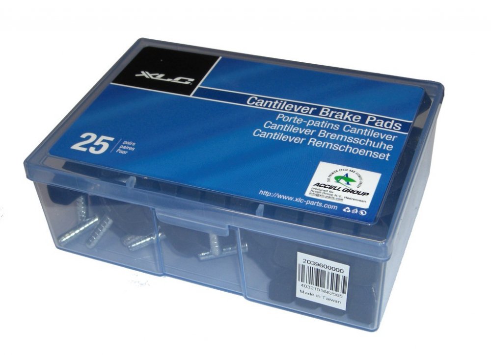 XLC Unisex Cantilever Brake shoes , Black, 53 mm UK