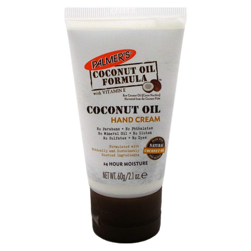 Palmers 24 Hours Moisture Hand Cream, Natural Coconut Oil Formula with Vitamin E, 2.1 oz (Pack of 6)