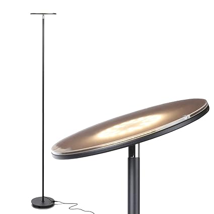 Buy Jet Black Brightech Sky Led Torchiere Floor Lamp