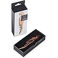 Viski Copper Double Hinged Corkscrew Wine Bottle Opener and Foil Cutter, Waiter’s Corkscrew Wine Key, 4.75"