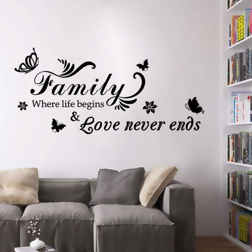 Family Quote Wall Sticker Removable Home Mural Decoration Bedroom Living Room Decal - Image 4