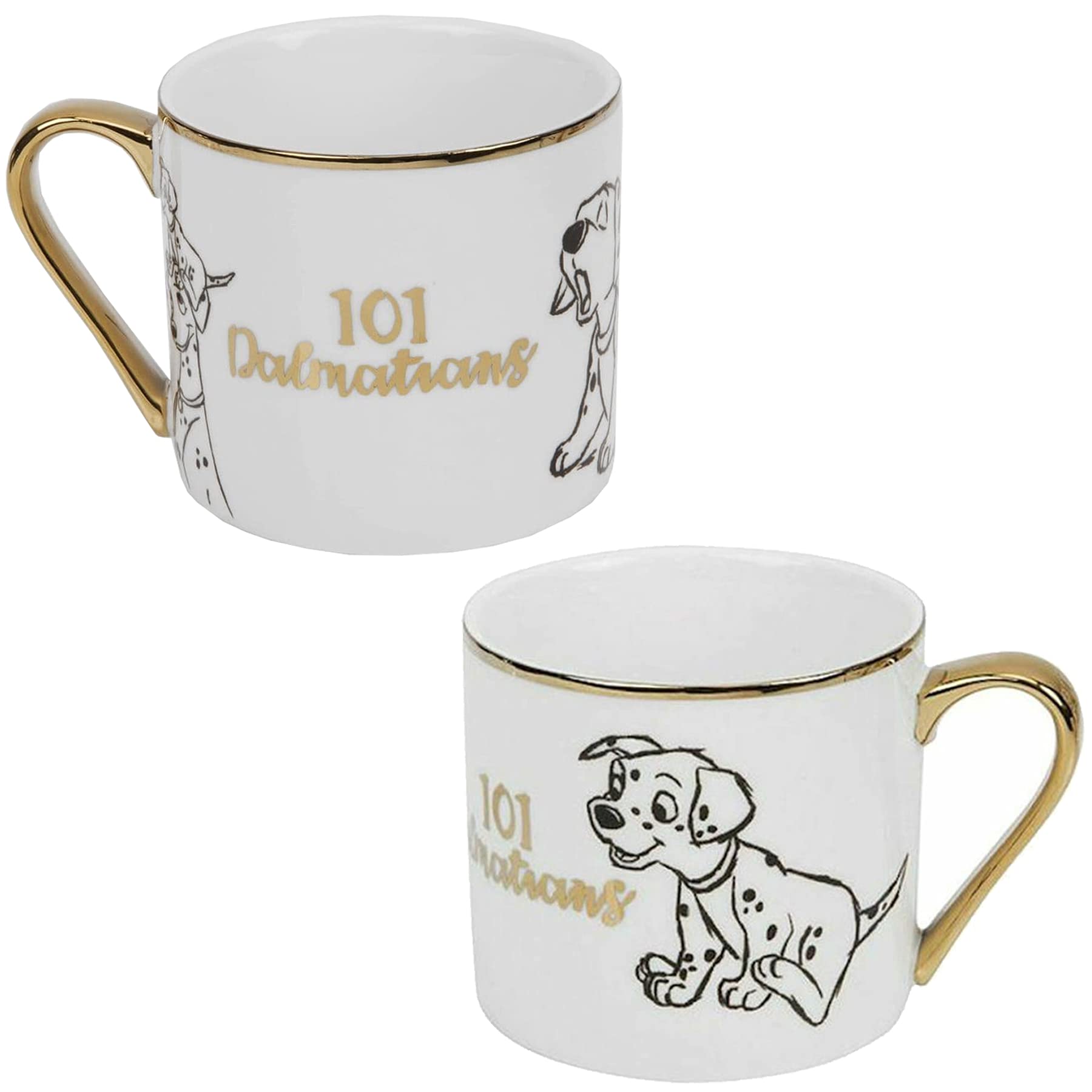 Disney Bone China Mug Classic Collectable Design - 101 Dalmatians 7677