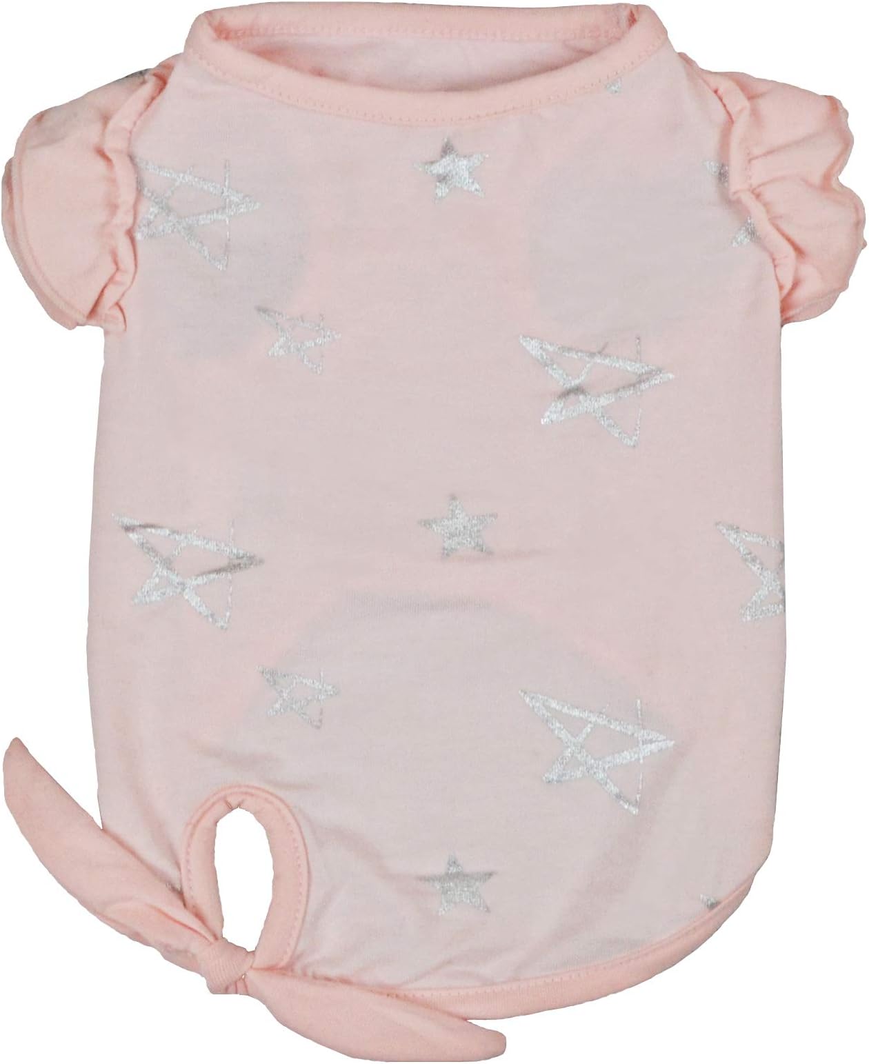 Honeycutey Pet Dog Shirt,Summer Clothes Cute Stars Bow Knot Apparel Puppy Soft Vest Beach wear (S, Pink)