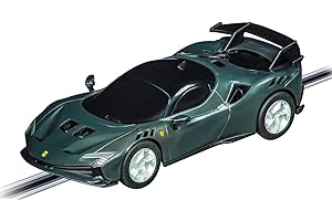 Carrera - 1:43 Scale Ferrari SF-90 XX Stradale - Grigio Scuro Slot Car - Compatible with GO!!!, GO!!! Plus & Battery Operated
