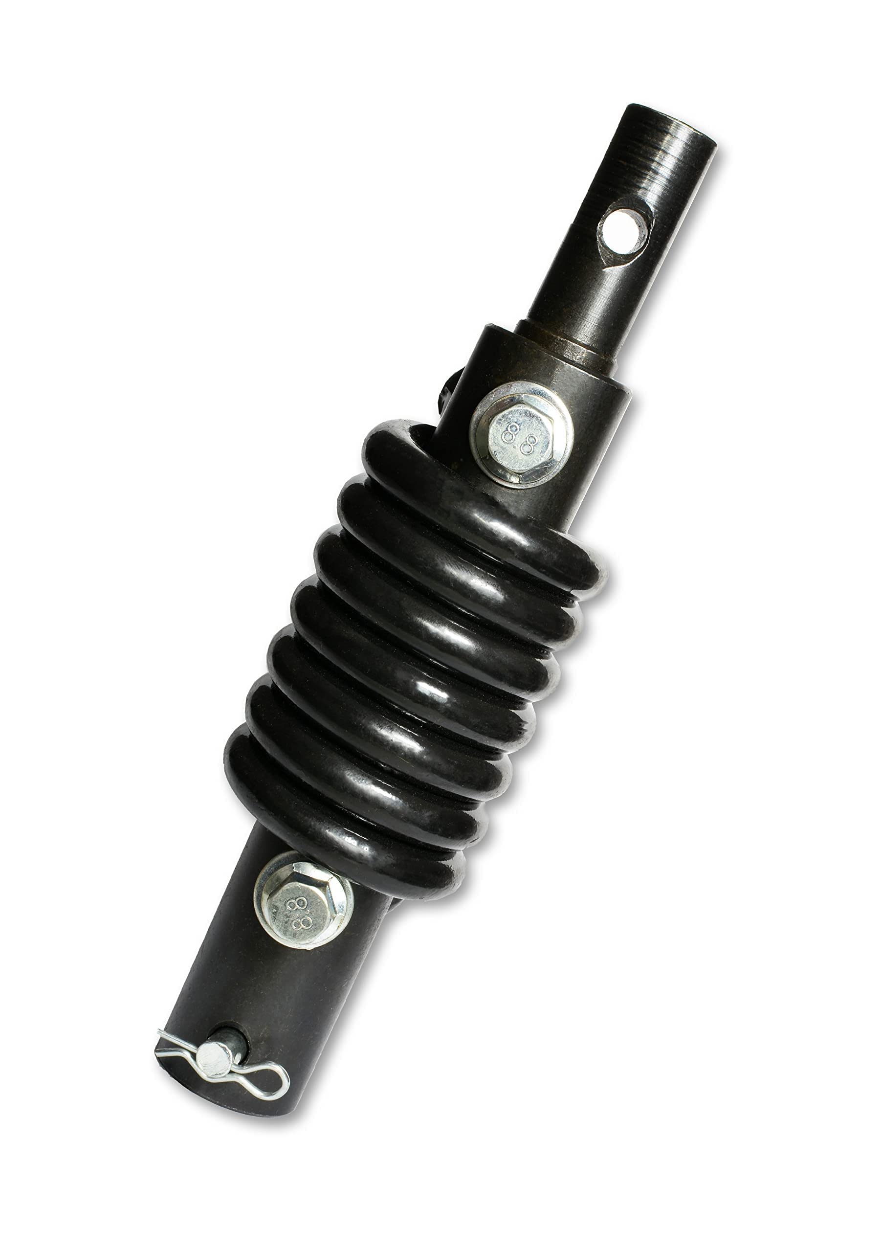 WERHE Torsion Spring for Earth Augers – Robust Damper for Smooth Drilling – High-Strength Steel Braid Against Torsion – with Mounting Screws – for Professionals and DIYers