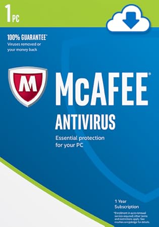 McAfee 2017 AntiVirus 1 PC [Online Code]