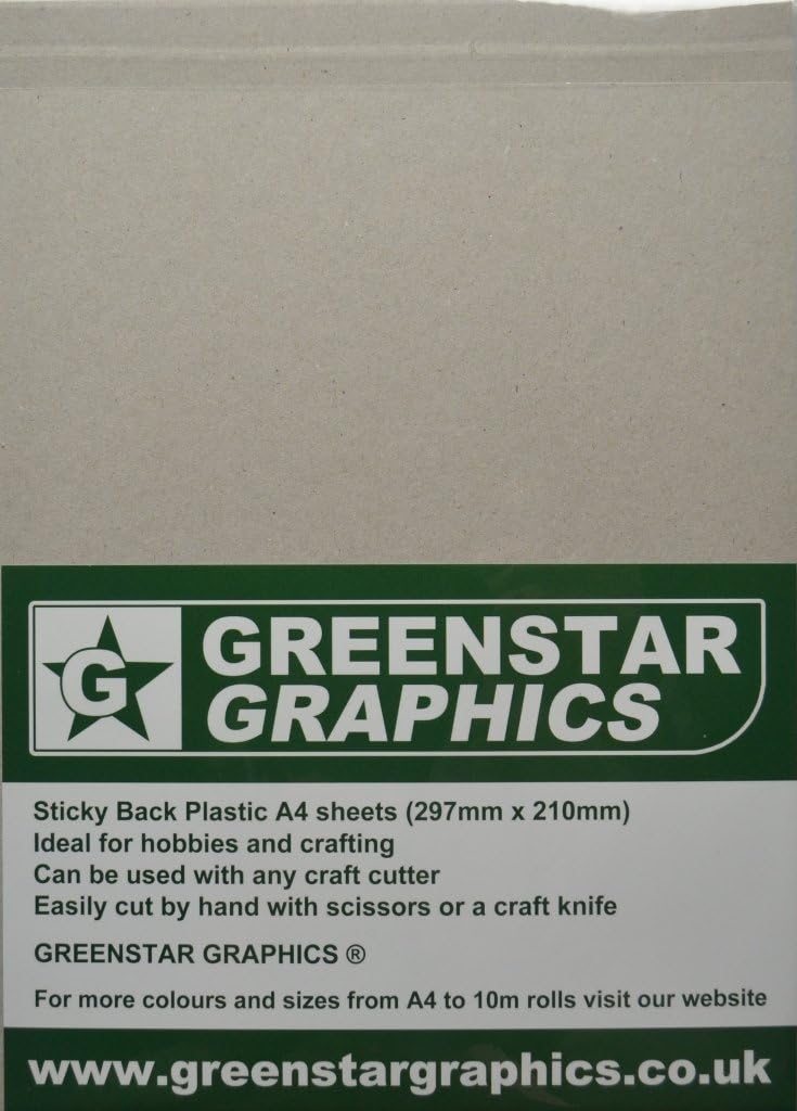 GREENSTAR GRAPHICS ® A4 x 20 STICKY BACK PLASTIC SELF ADHESIVE VINYL (A4 SHEETS MIXED COLOURS) for Hobbies DIY, Arts & Crafts - Image 4