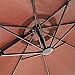 Le Papillon 10 ft Cantilever Umbrella Outdoor Offset Patio Umbrella Easy Open Lift 360 Degree Rotation, Coffee