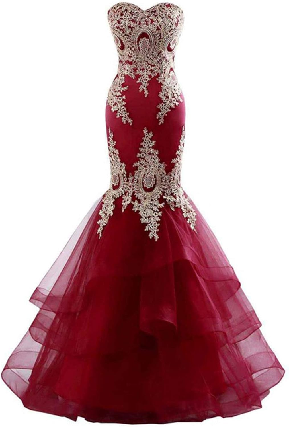 layered evening gowns