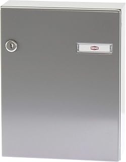 RENZ Tür-Durchwurfbriefkasten SERIE 17, 260 x 330 x 100 mm, Stahl RAL 9007