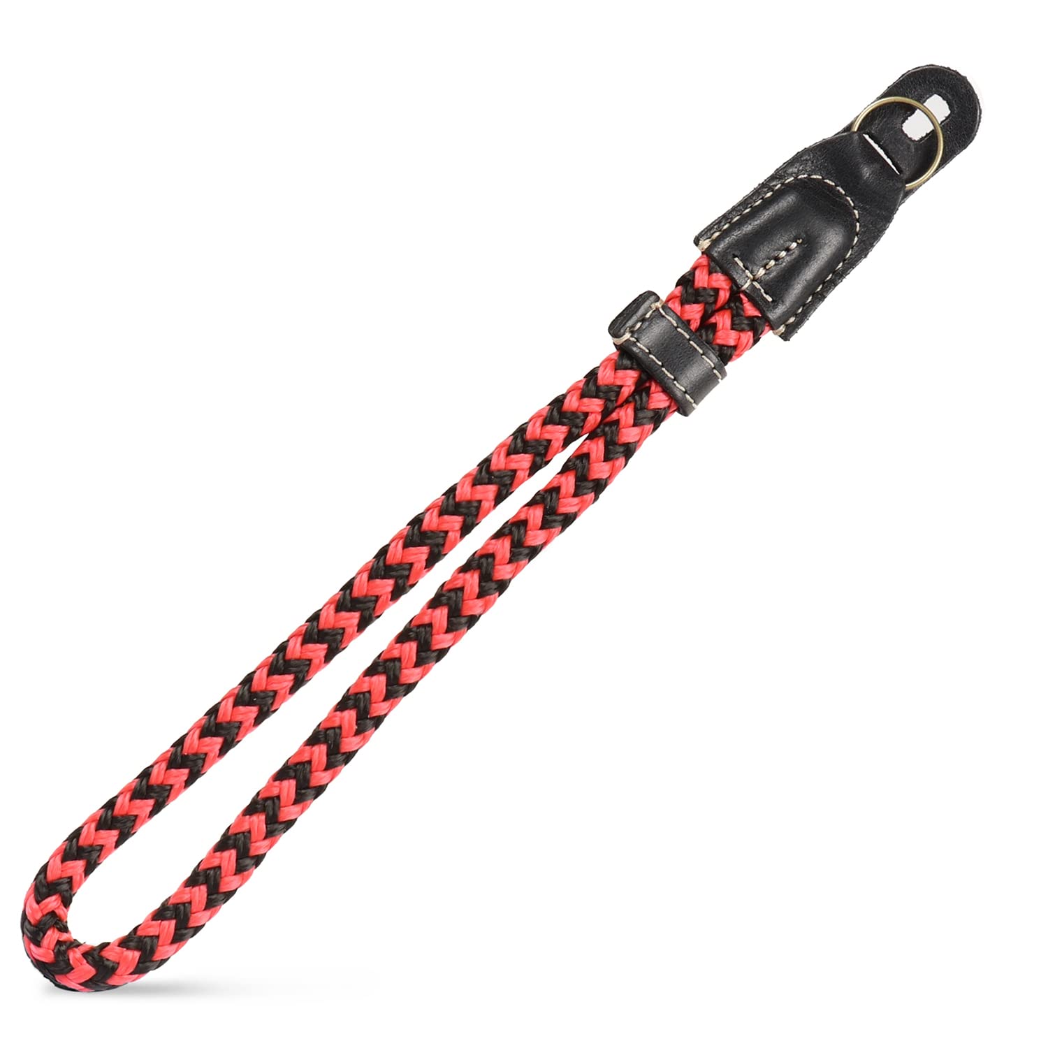 MegaGear SLR, DSLR Camera Cotton Wrist Strap (Small) - Black/Red, small - 23cm/9inc (MG)
