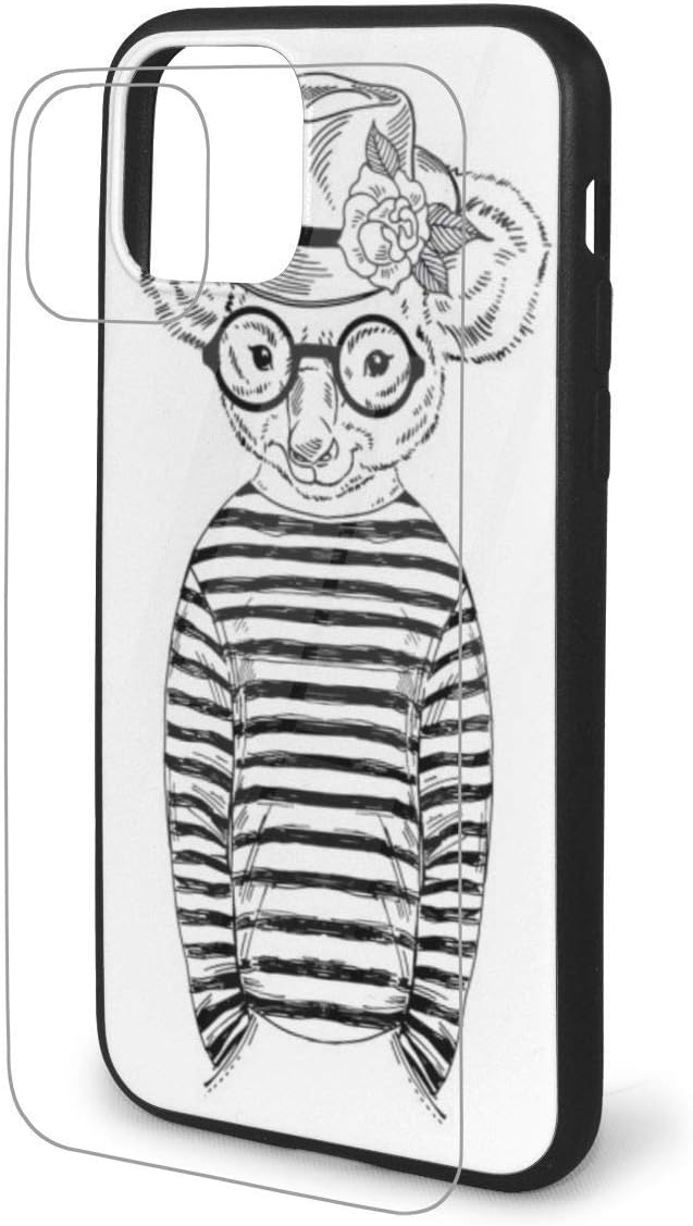 Amazon かわいい動物diyノベルティデザインケースfor Iphone 11 プロ プロマックスソフトで柔軟なtpu保護ケース強化透明ガラスカバー コアラボーイドレスアップ 家電 カメラ オンライン通販