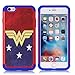 iPhone 6S Plus Case, Female Super Hero Pattern Shock-Absorption Hard PC and Inner Silicone Hybrid Dual Layer Armor Defender Protective Case Cover for Apple iPhone 6S Plus/iPhone 6 Plus