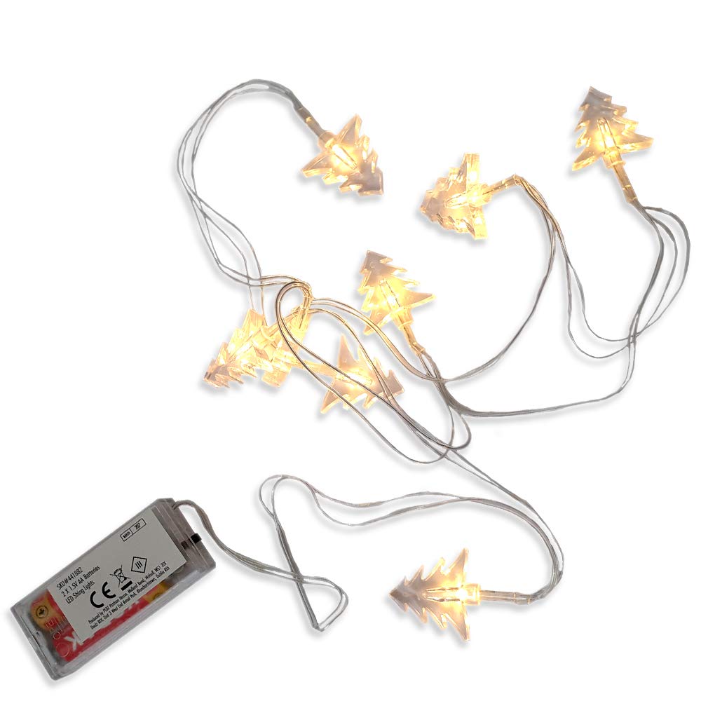 8 LED Xmas Tree String Lights - Battery Operated - The Spirit of Xmas