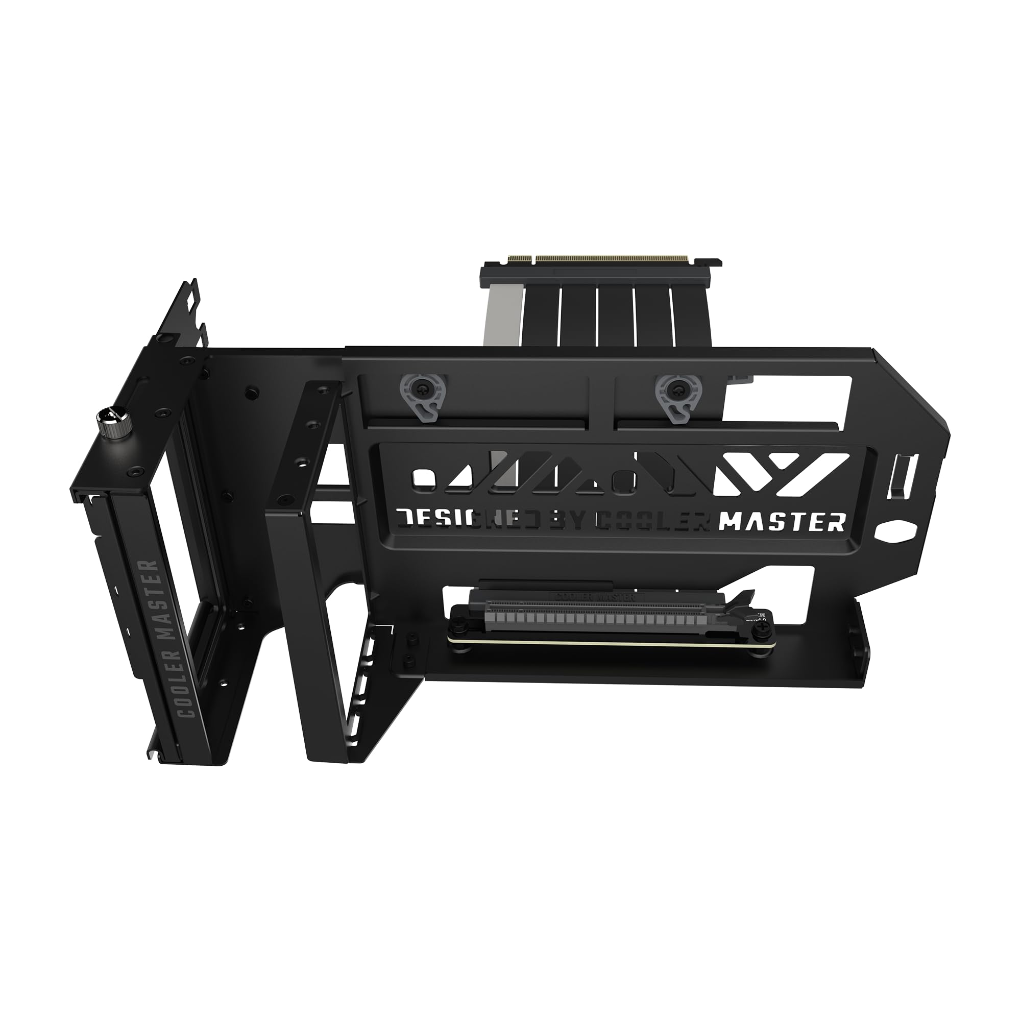 Cooler Master MasterAccessory Vertical GPU Card Holder Kit V3 Black, Premium Riser Cable PCI-E 4.0 x16-165mm, PCIe 3.0 Compatible, Adjustable Length for E-ATX|ATX|Micro ATX Case (MCA-U000R-KFVK03)